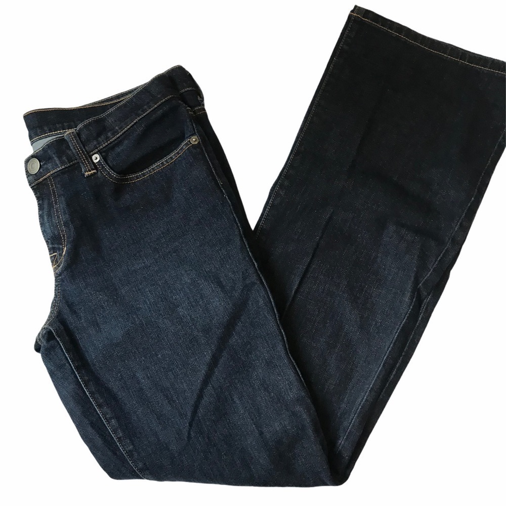 London Jeans women's Size 10 Dark Wash Med-Rise Bootcut Denim Jeans